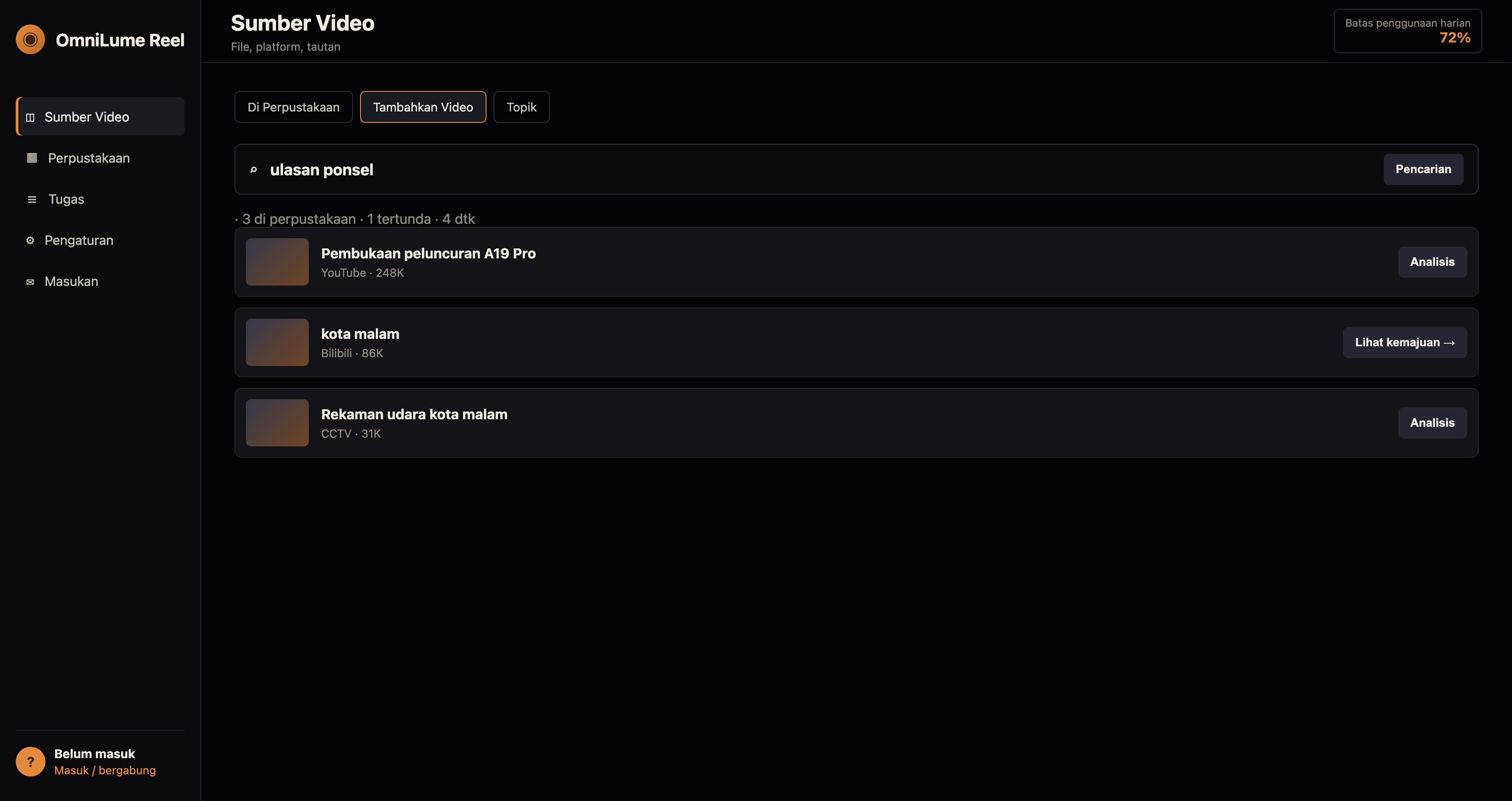 Temukan video platform